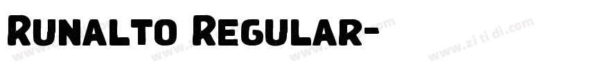 Runalto Regular字体转换 Runalto Regular字体转换